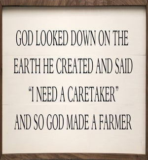 So God Made A Farmer White